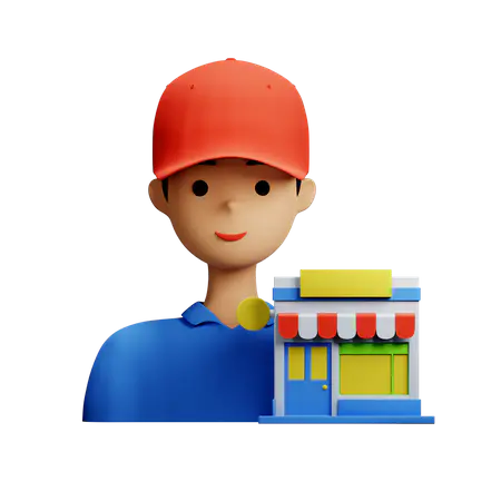 【PNG素材网-png.mixinnet.cn】店员