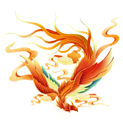 【PNG素材网-png.mixinnet.cn】国潮风手绘鸟素材(2000x2000)