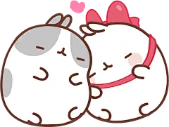 【PNG素材网-png.mixinnet.cn】可爱胖兔子贴纸
