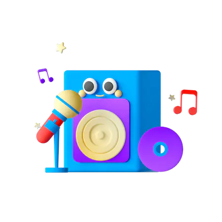 【PNG素材网-png.mixinnet.cn】Birthday Music 3D Icon