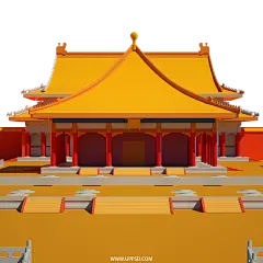 古风建筑插画PNG