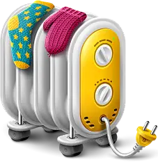 【PNG素材网-png.mixinnet.cn】取暖器 冬天素材 (227&times;233)