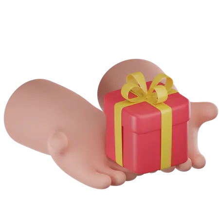 【觅图网-pic.51mitu.com】带礼品盒的手
