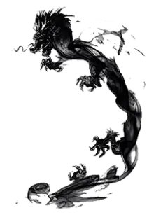 【PNG素材网-png.mixinnet.cn】水墨龙国画飞龙中国龙纹中国风免抠png元素素材，【查看来源浏览大图】1500*1977像素