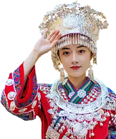 【PNG素材网-png.mixinnet.cn】苗族美女