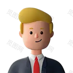 卡通3D人物头像插画模型图商务职业人士创意立体免抠psd设计素材-淘宝网