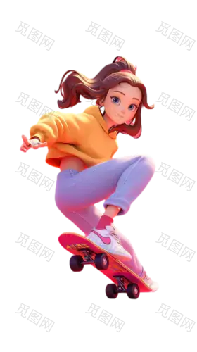 ls7623_3D_cartoon_illustration_of_a_cute_girl_skateboarding_in__f541851b-1990-43c5-aff0-ae47c35c88bb