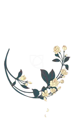 【觅图网-pic.51mitu.com】#插画#茉莉#花圈##治愈系#