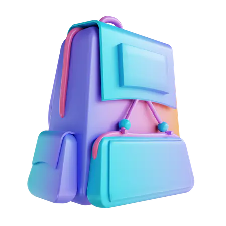 【PNG素材网-png.mixinnet.cn】书包 3d 图