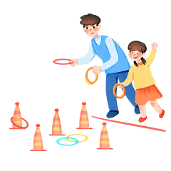 【PNG素材网-png.mixinnet.cn】大人小孩套圈游戏-1