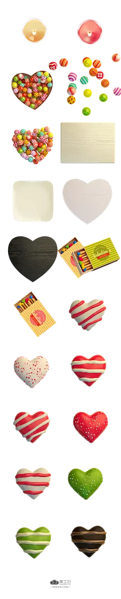 【PNG素材网-png.mixinnet.cn】心礼物png