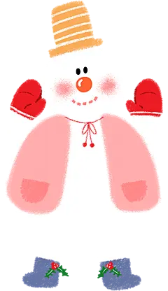 【PNG素材网-png.mixinnet.cn】雪人圣诞节PNG免扣素材