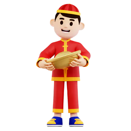 【PNG素材网-png.mixinnet.cn】中国男子带来食物插图