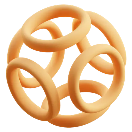 【PNG素材网-png.mixinnet.cn】球环抽象形状