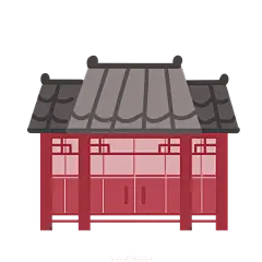 【PNG素材网-png.mixinnet.cn】国潮建筑插画PNG