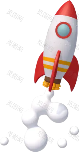 科技太空宇宙相关插画卡通宇宙飞船行星太空人火箭  (14)