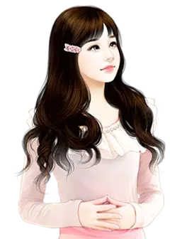 【PNG素材网-png.mixinnet.cn】可爱卷发少女_540