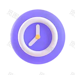 Clock 3D Icon