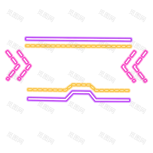 霓虹灯光发光霓虹灯效果招牌边框装饰PNG免抠图片PS后期合成素材
霓虹灯效果