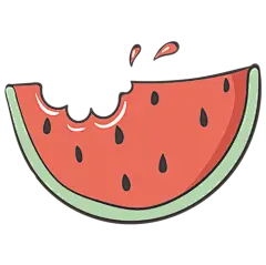 【PNG素材网-png.mixinnet.cn】[美工云]卡通西瓜_PNG：