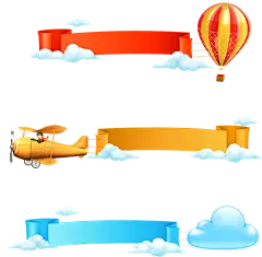 【PNG素材网-png.mixinnet.cn】丝带横幅