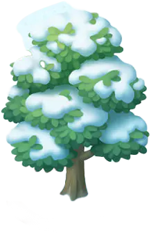 【PNG素材网-png.mixinnet.cn】雪树立冬png元素