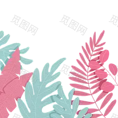 手绘植物 插画 PNG