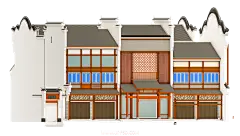 【PNG素材网-png.mixinnet.cn】古风建筑插画PNG