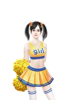 【PNG素材网-png.mixinnet.cn】啦啦队女孩_l2