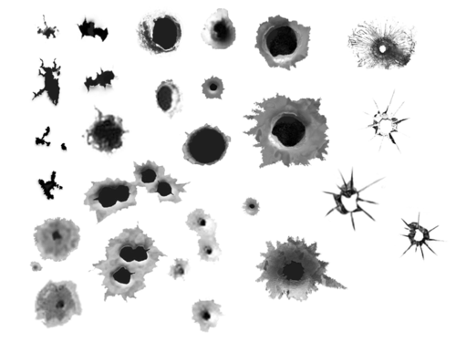 【PNG素材网-png.mixinnet.cn】弹孔PNG@北坤人素材
