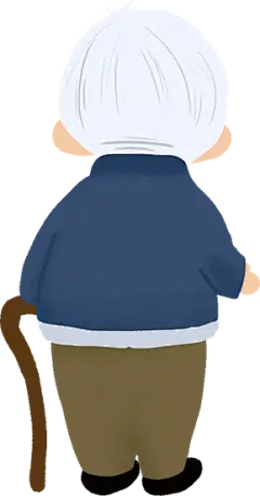 【PNG素材网-png.mixinnet.cn】老人插画