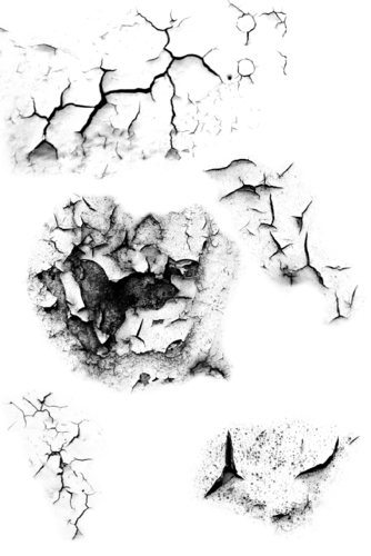 【PNG素材网-png.mixinnet.cn】裂纹墙面裂痕土地干裂龟裂破裂后期特效png透明背景免扣PS素材
