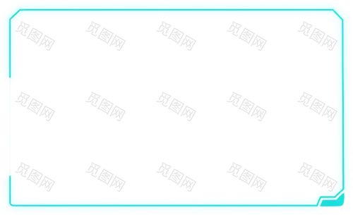 科技边框公众号@怪兽设计库22组件-元素·背景板·点缀·边框