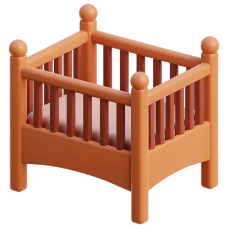 【PNG素材网-png.mixinnet.cn】婴儿床