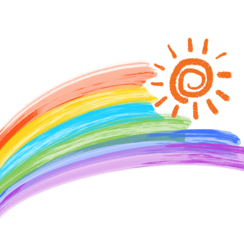 【PNG素材网-png.mixinnet.cn】彩虹Hand painted/PNG