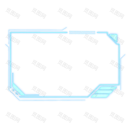 觅图网_科技线条大数据线框边框_元素13401790一堆框框