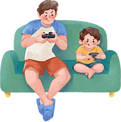 【PNG素材网-png.mixinnet.cn】父子