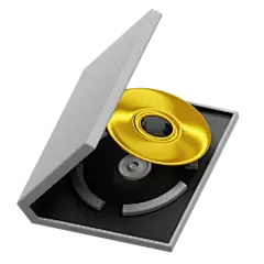 【PNG素材网-png.mixinnet.cn】Game Disk  3D Icon