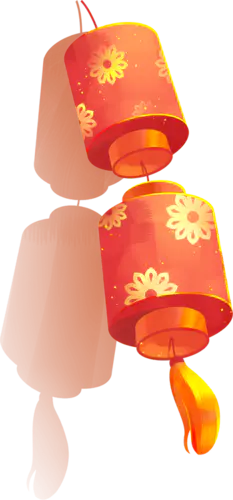 【PNG素材网-png.mixinnet.cn】s.png (373&times;800)喜庆新年灯笼png素材