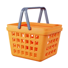 Shopping Basket 3D Illustration