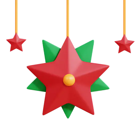 【PNG素材网-png.mixinnet.cn】圣诞明星元素
