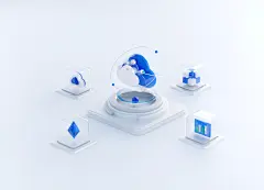 【PNG素材网-png.mixinnet.cn】云数据场景