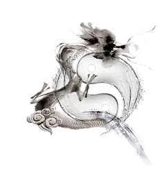 【PNG素材网-png.mixinnet.cn】水墨龙国画飞龙中国龙纹中国风免抠png元素素材，【查看来源浏览大图】992*1027像素