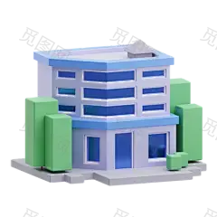 Office Building 3D Illustration