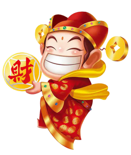 【PNG素材网-png.mixinnet.cn】送财童子新年财神爷免抠PNG元素