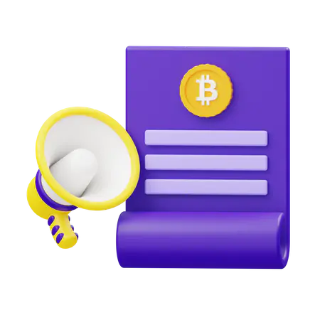 【PNG素材网-png.mixinnet.cn】比特币公告