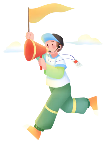 【PNG素材网-png.mixinnet.cn】导游单个人物素材