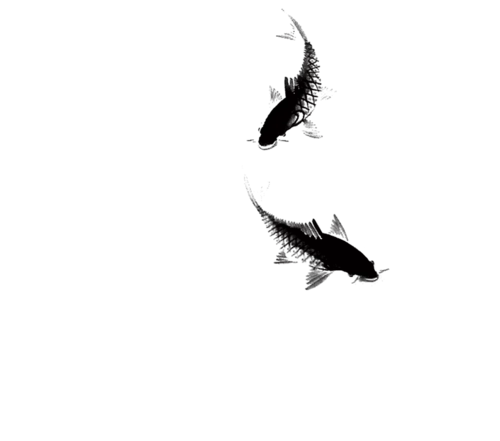 【PNG素材网-png.mixinnet.cn】水墨鱼PNG