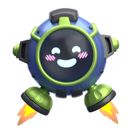 【PNG素材网-png.mixinnet.cn】害羞的机器人