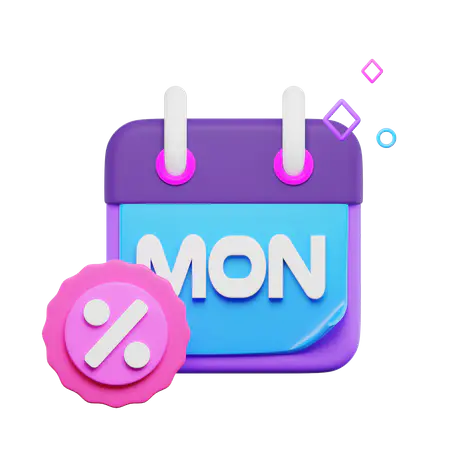 【PNG素材网-png.mixinnet.cn】周一折扣日历